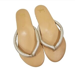 BEEK…gold sandals. Size 8